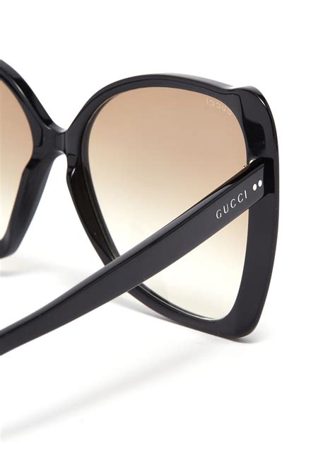 gucci butterfly acetate sunglasses|gucci oversized butterfly sunglasses.